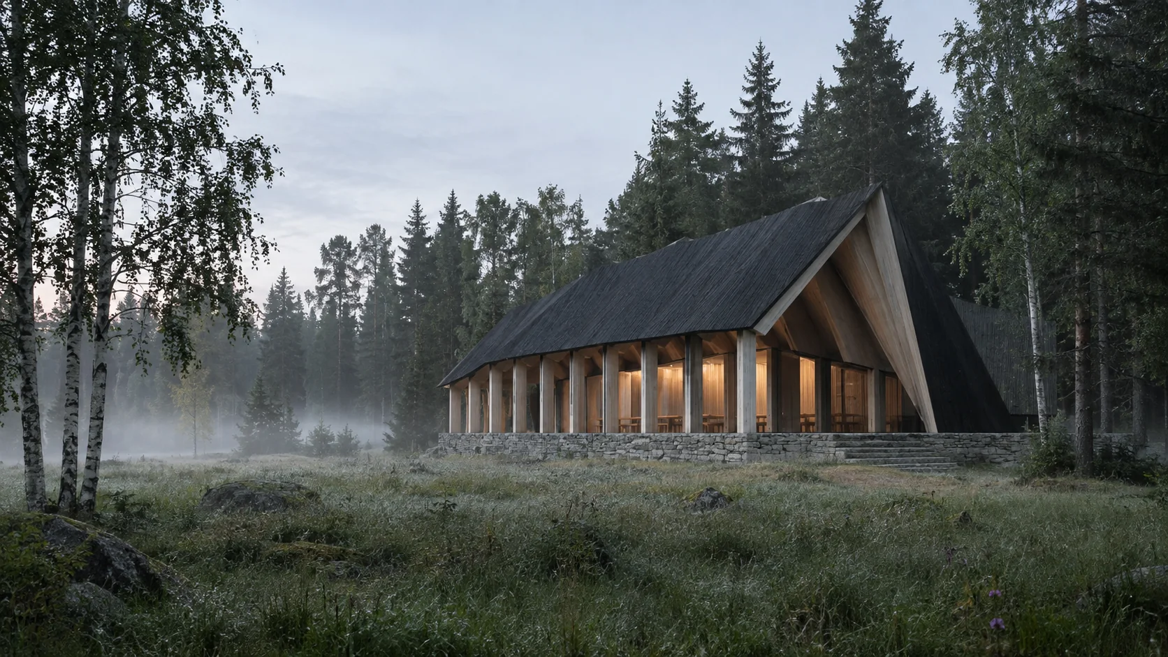 Timber Hall, fictional architecture concept